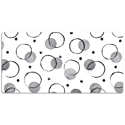 Full desk pad inkjet circles