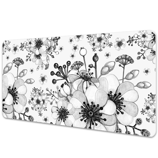 Full desk pad Black-and-white pattern