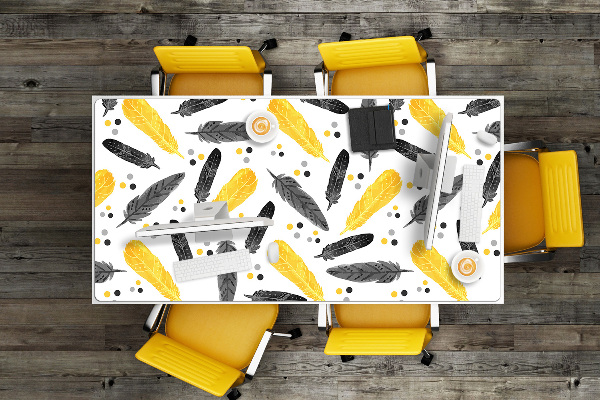 Desk mat Black Gold Pen