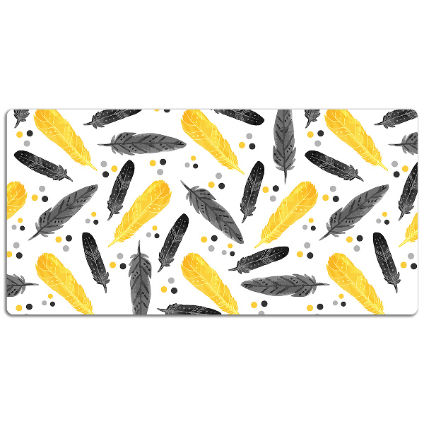 Desk mat Black Gold Pen