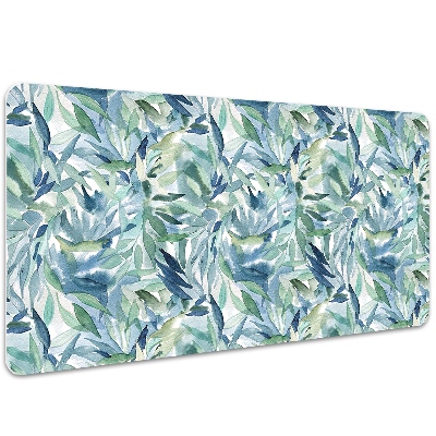 Full desk protector pastel leaves