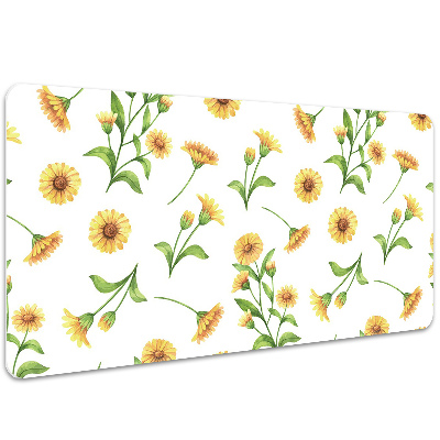 Large desk mat for children Sunflowers