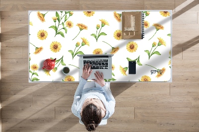 Large desk mat for children Sunflowers