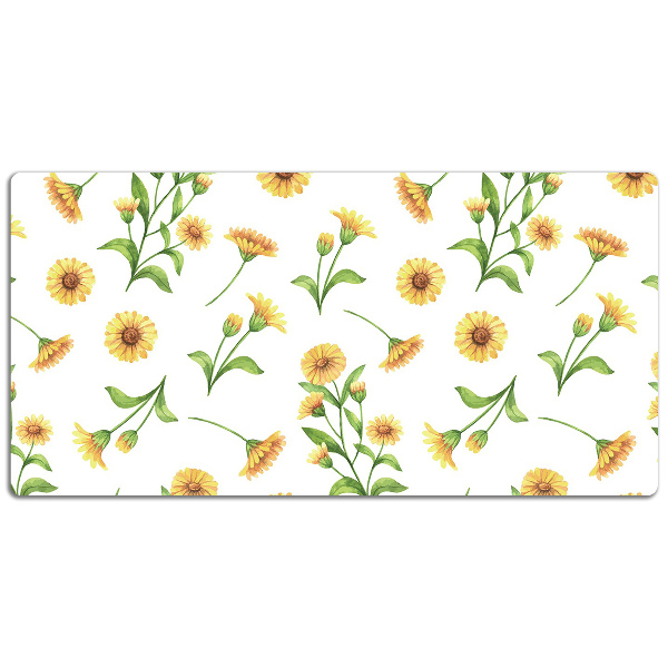 Large desk mat for children Sunflowers