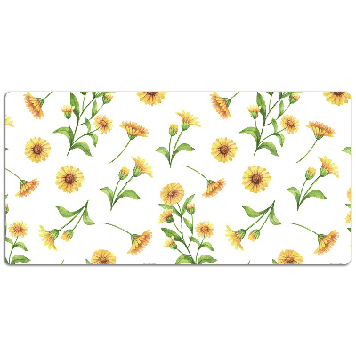 Large desk mat for children Sunflowers