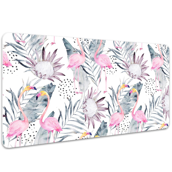 Large desk mat for children Flamingos