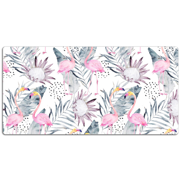 Large desk mat for children Flamingos