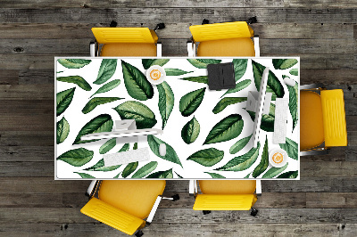 Full desk mat Green leaves