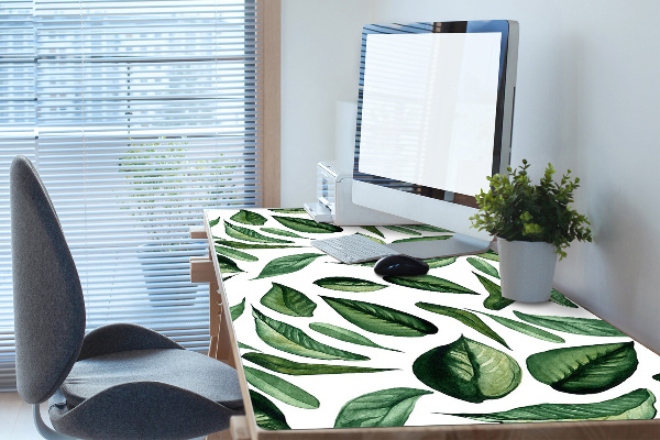 Full desk mat Green leaves