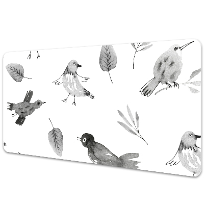 Full desk mat drawn birds