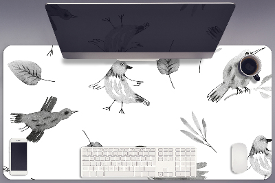 Full desk mat drawn birds