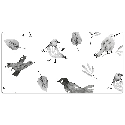 Full desk mat drawn birds