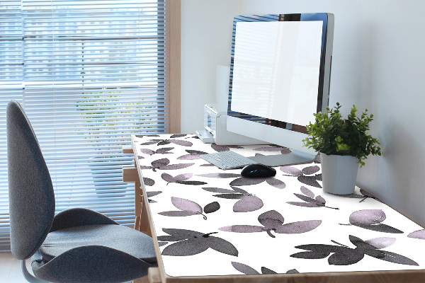 Large desk pad PVC protector Leaves of the trees