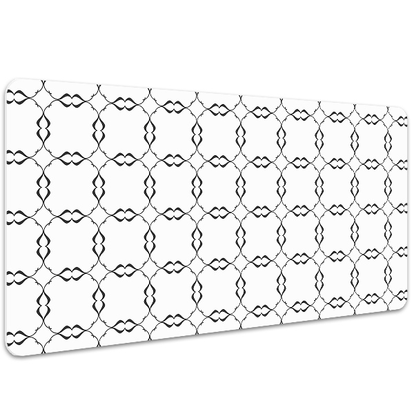 Large desk pad PVC protector Wavy circles