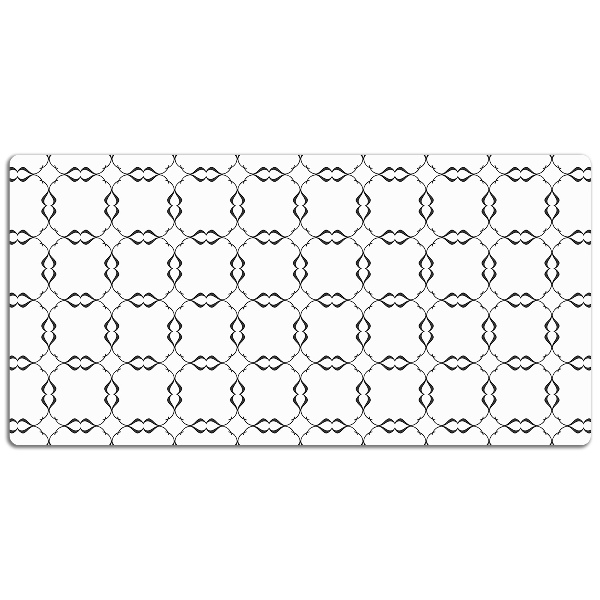 Large desk pad PVC protector Wavy circles