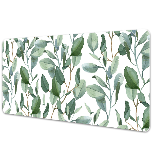 Desk mat eucalyptus leaves