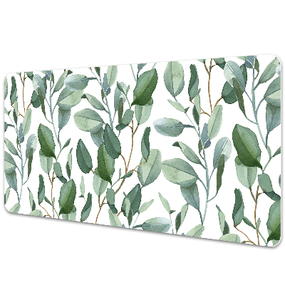 Desk mat eucalyptus leaves