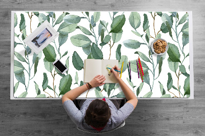 Desk mat eucalyptus leaves