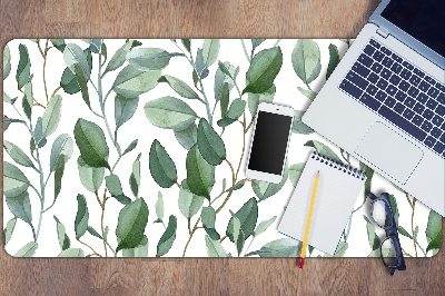 Desk mat eucalyptus leaves