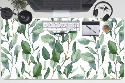 Desk mat eucalyptus leaves