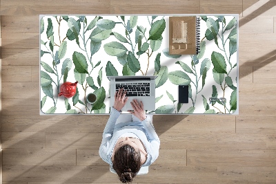 Desk mat eucalyptus leaves