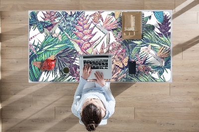 Desk pad Flowers and butterflies