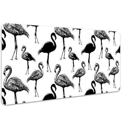 Desk mat Retro style flamingos