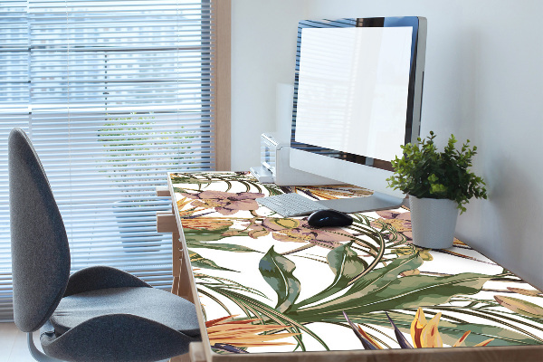 Full desk pad Botanical leaves