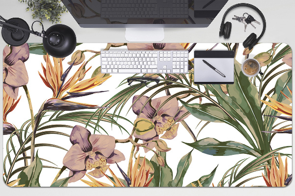 Full desk pad Botanical leaves