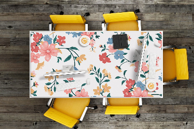 Desk pad colorful flowers