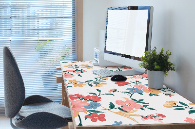 Desk pad colorful flowers