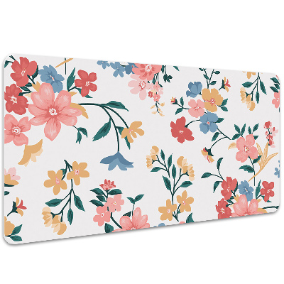 Desk pad colorful flowers