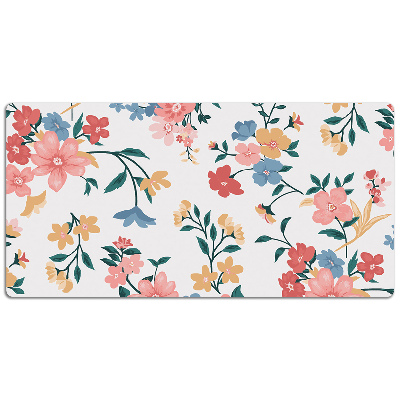 Desk pad colorful flowers