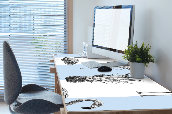 Full desk protector Flaming and pineapple