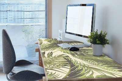 Full desk pad tropical leaves