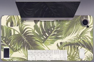 Full desk pad tropical leaves