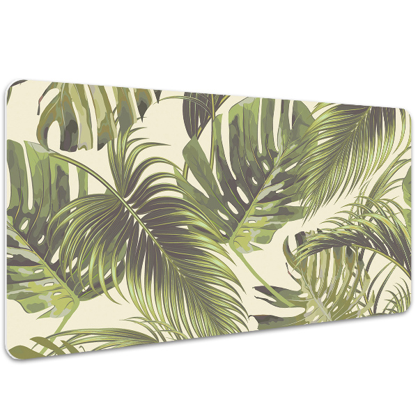 Full desk pad tropical leaves