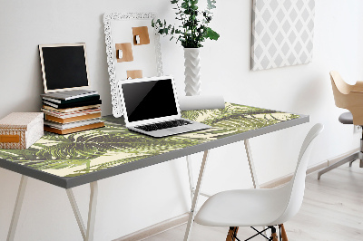 Full desk pad tropical leaves