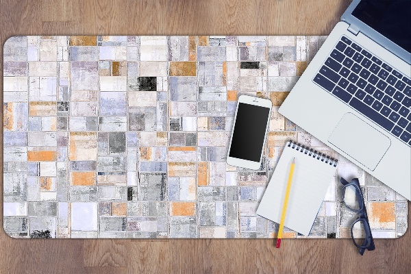 Full desk protector colorful tiles
