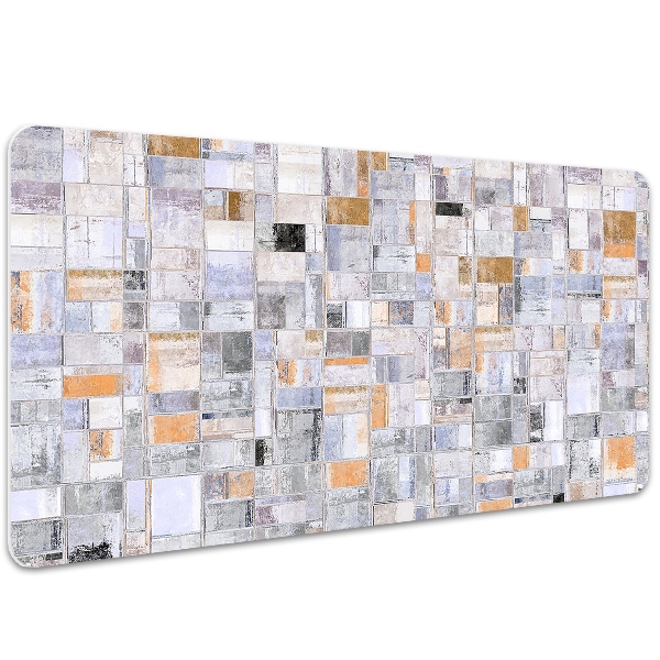Full desk protector colorful tiles
