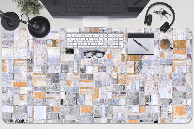 Full desk protector colorful tiles