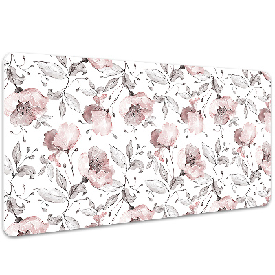 Full desk mat pastel poppies