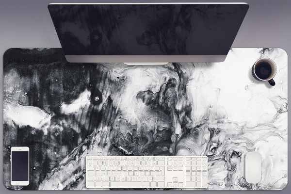 Large desk mat table protector Stains of a paint