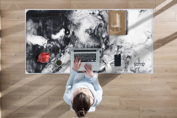 Large desk mat table protector Stains of a paint