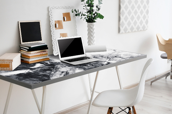 Large desk mat table protector Stains of a paint