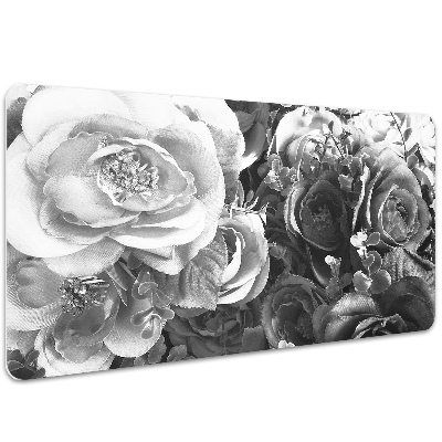 Large desk mat for children retro roses