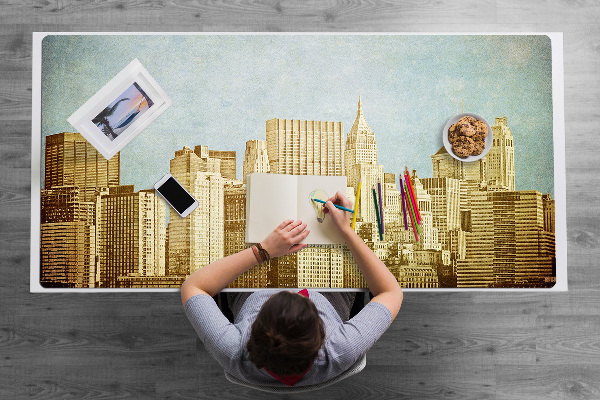 Desk mat Manhattan skyscrapers