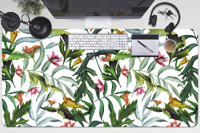 Full desk protector Tropical flora