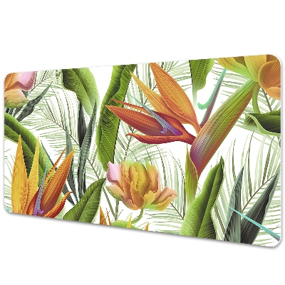 Desk mat tropical plants