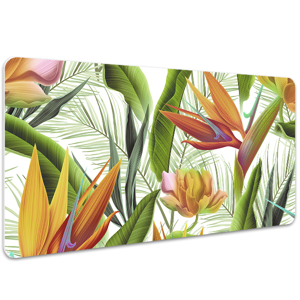 Desk mat tropical plants